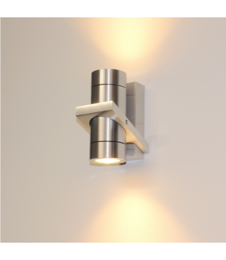 Artdelight Wandleuchte Double - Aluminium