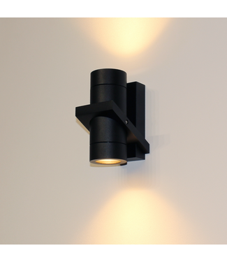 Artdelight Wandleuchte Double - Schwarz