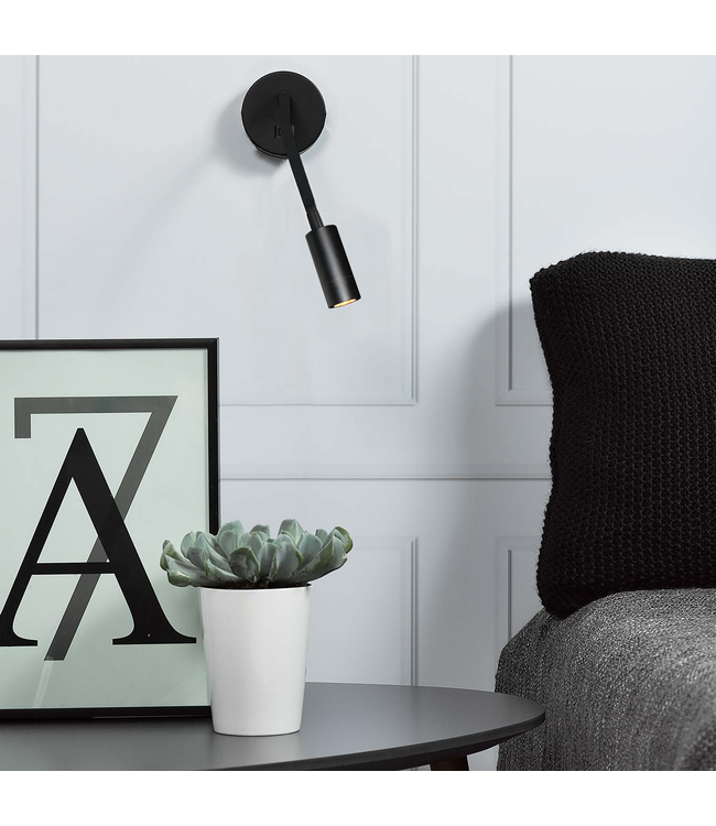 Artdelight Flexible LED-Leseleuchte Flexi - Schwarz