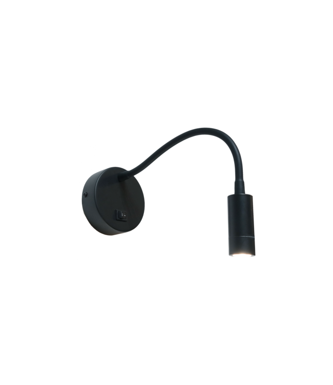 Artdelight Flexible LED-Leseleuchte Flexi - Schwarz