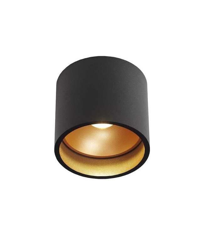 Artdelight Artdelight Moderne LED-Deckenleuchte Ormond - Schwarz/Kupfer