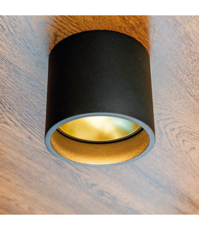 Artdelight Artdelight Moderne LED-Deckenleuchte Orleans - Schwarz/Gold
