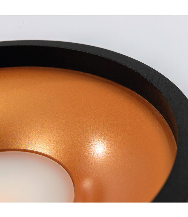 Artdelight Artdelight Moderne LED-Deckenleuchte Orlando - Schwarz/Kupfer