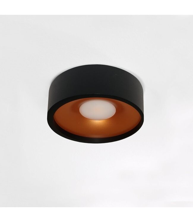 Artdelight Artdelight Moderne LED-Deckenleuchte Orlando - Schwarz/Kupfer