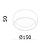 Artdelight Artdelight LED-Design-Deckenleuchte Montana - Champagner