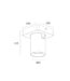 Artdelight Industrieller Deckenstrahler Megano 1L - Champagner