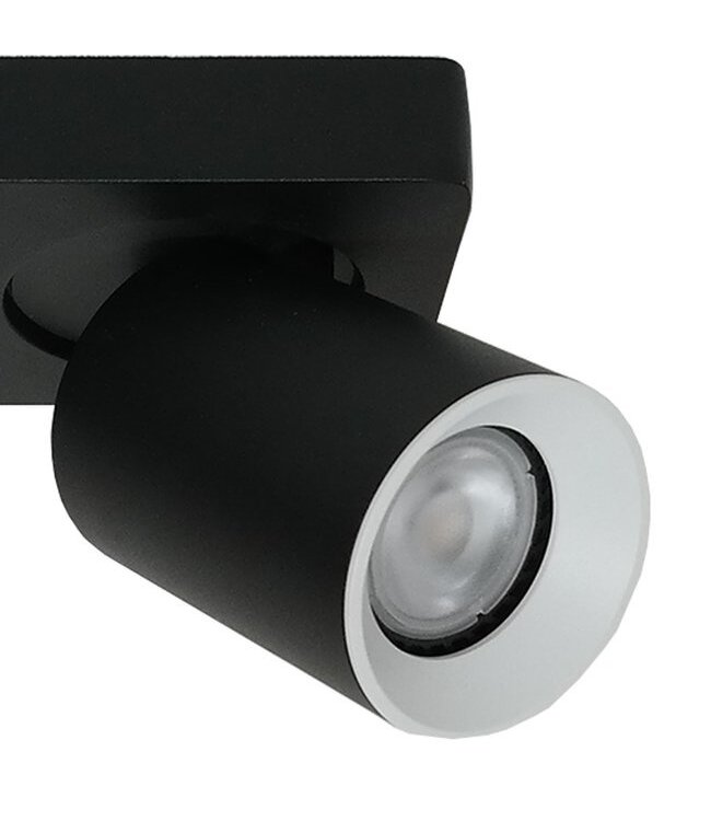 Artdelight Industrieller Deckenstrahler Megano 1L - Schwarz