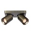 Artdelight Industrieller Deckenstrahler Megano 2L - Antikbronze