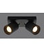 Artdelight Industrieller Deckenstrahler Megano 2L - Schwarz