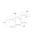 Artdelight Industrieller Deckenstrahler Megano 3L - Gun Metal