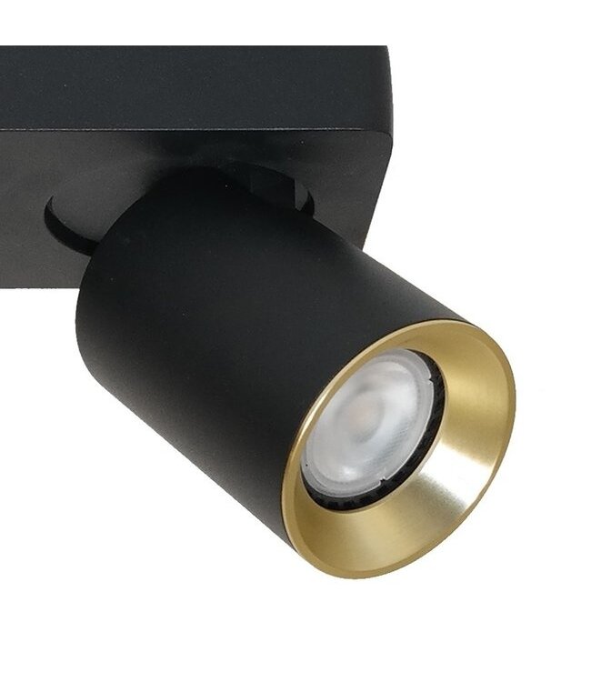 Artdelight Industrieller Deckenstrahler Megano 3L - Schwarz