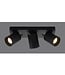 Artdelight Industrieller Deckenstrahler Megano 3L - Schwarz