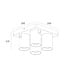 Artdelight Industrieller Deckenstrahler Megano 4L - Gun Metal