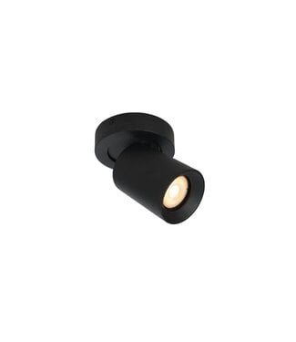 Artdelight Deckenstrahler Megano 1L Rund - Schwarz