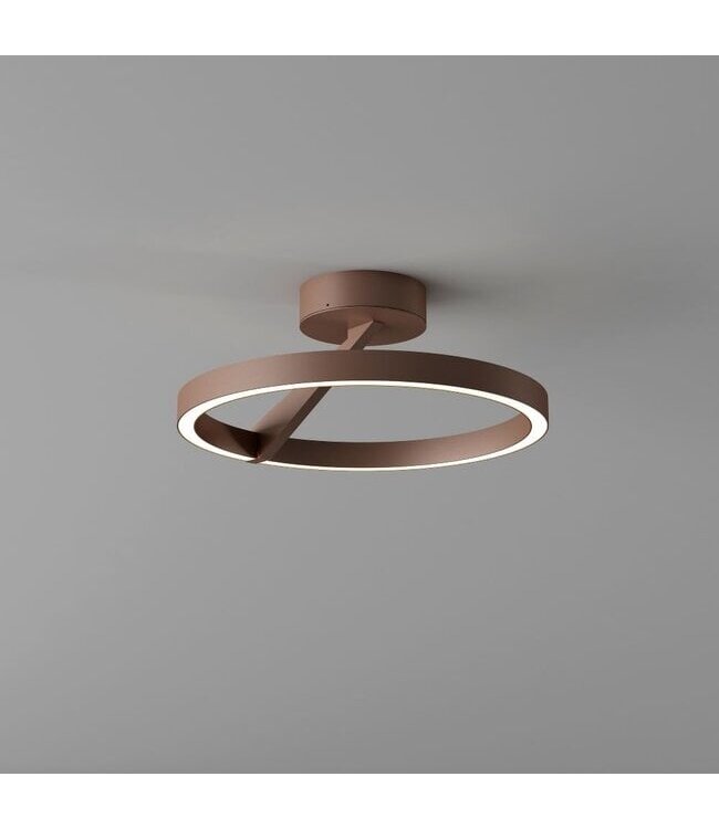 Artdelight Artdelight Runde LED-Deckenleuchte Oregon - Dunkelbronze