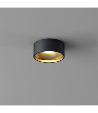 Artdelight LED-Deckenleuchte Oran - Schwarz/Mattgold