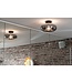 Artdelight Artdelight Stimmungsvolle E27-Glas-Deckenleuchte Paradise - Titan