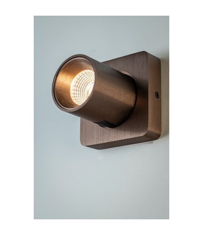 Artdelight Moderner 1-flammiger LED-Deckenstrahler Laguna - Dunkelbronze