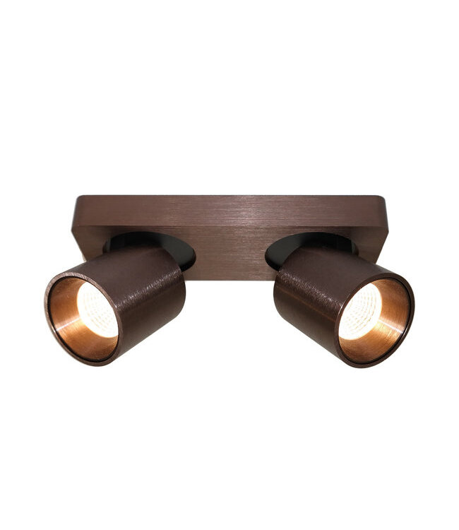 Artdelight Moderner 2-flammiger LED-Deckenstrahler Laguna - Dunkelbronze