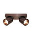 Artdelight Moderner 2-flammiger LED-Deckenstrahler Laguna - Dunkelbronze