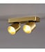 Artdelight Moderner 2-flammiger LED-Deckenstrahler Laguna - Gold