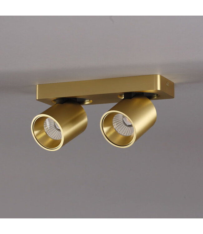 Artdelight Moderner 2-flammiger LED-Deckenstrahler Laguna - Gold