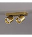Artdelight Moderner 2-flammiger LED-Deckenstrahler Laguna - Gold