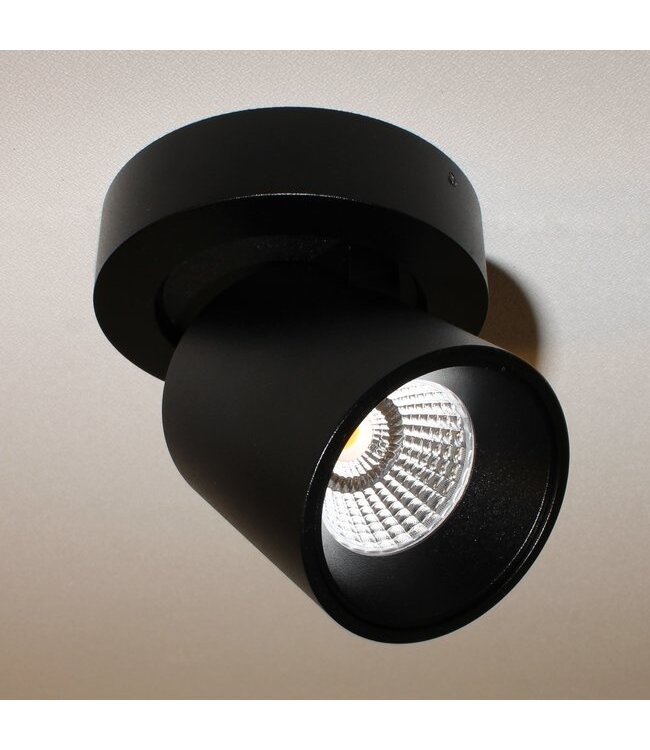 Artdelight Moderner runder 1-flammiger LED-Deckenstrahler Laguna - Schwarz