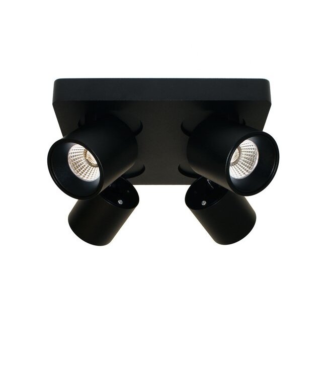Artdelight Moderner 4-flammiger LED-Deckenstrahler Laguna - Schwarz