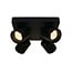 Artdelight Moderner 4-flammiger LED-Deckenstrahler Laguna - Schwarz