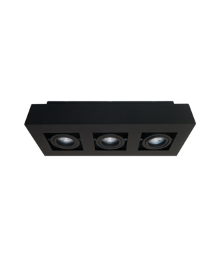 Artdelight Deckenstrahler Bosco 3L - Schwarz