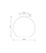 Artdelight Artdelight Glas-Deckenleuchte Marino 25 cm - Titanglas