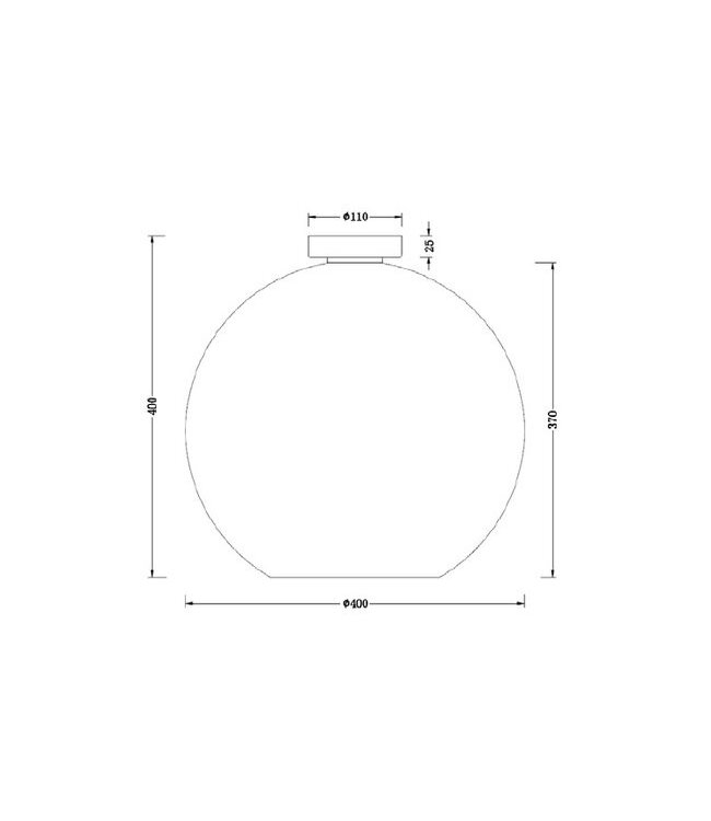 Artdelight Artdelight Glas-Deckenleuchte Marino 40 cm - Bernstein