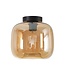 Artdelight Artdelight Glas-Deckenleuchte Preston 24 cm - Bernstein
