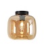 Artdelight Artdelight Glas-Deckenleuchte Preston 24 cm - Bernstein