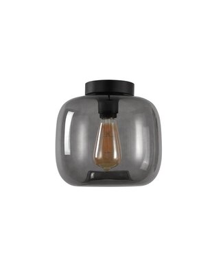 Artdelight Deckenleuchte Preston 24 cm - Rauchgrau