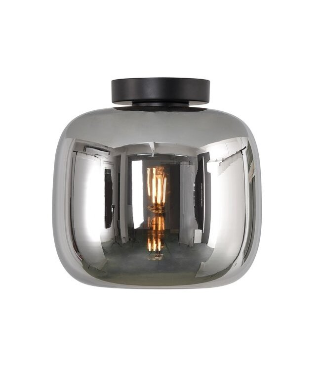 Artdelight Artdelight Glas-Deckenleuchte Preston 24 cm - Titanglas