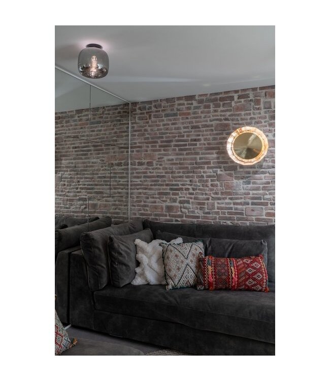 Artdelight Artdelight Glas-Deckenleuchte Preston 24 cm - Titanglas