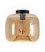 Artdelight Artdelight Glas-Deckenleuchte Preston 28 cm - Bernstein