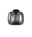 Artdelight Artdelight Glas-Deckenleuchte Preston 28 cm - Rauchgrau