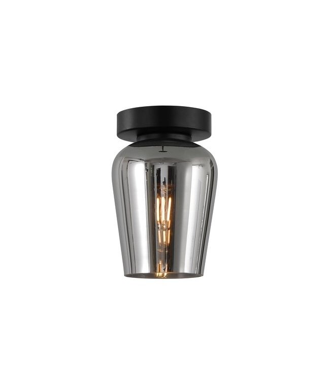 Artdelight Artdelight Glas-Deckenleuchte Tombo 12,5 cm - Titanglas