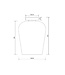 Artdelight Artdelight Glas-Deckenleuchte Tombo 23 cm - Rauchgrau