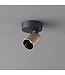 Artdelight Moderner LED Deckenstrahler Houston 1L - Schwarz/Champagner