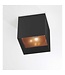 Artdelight Artdelight Industrielle LED-Deckenleuchte Brock - Schwarz/Kupfer
