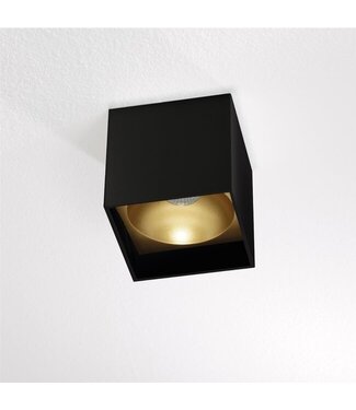 Artdelight Deckenleuchte Brock - Schwarz/Mattgold
