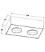 Artdelight Industrieller LED-Deckenstrahler Brooklyn 2L Dim to Warm - Schwarz