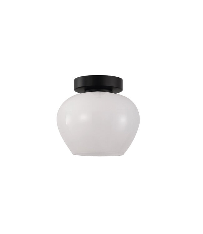 Artdelight Artdelight Elegante Glas-Deckenleuchte Windsor 18,5 cm - Weiß