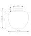 Artdelight Artdelight Elegante Glas-Deckenleuchte Windsor 24 cm - Weiß