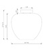 Artdelight Artdelight Elegante Glas-Deckenleuchte Windsor 29 cm - Weiß