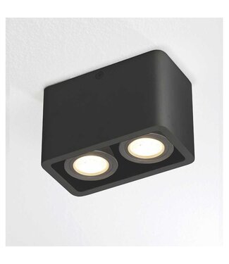 Artdelight Deckenstrahler Bronx 2L - Schwarz
